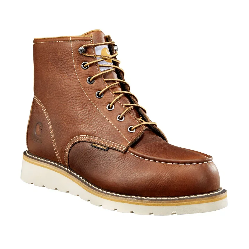 Waterdichte 6" moc-toe-laars met sleehak