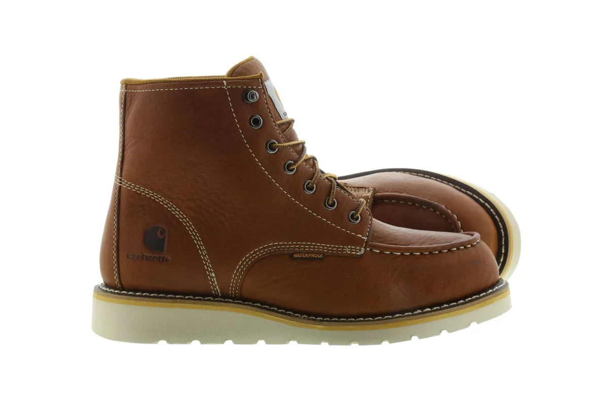 Waterdichte 6" moc-toe-laars met sleehak