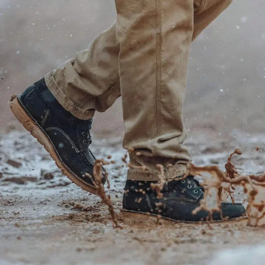 Waterdichte 6" moc-toe-laars met sleehak