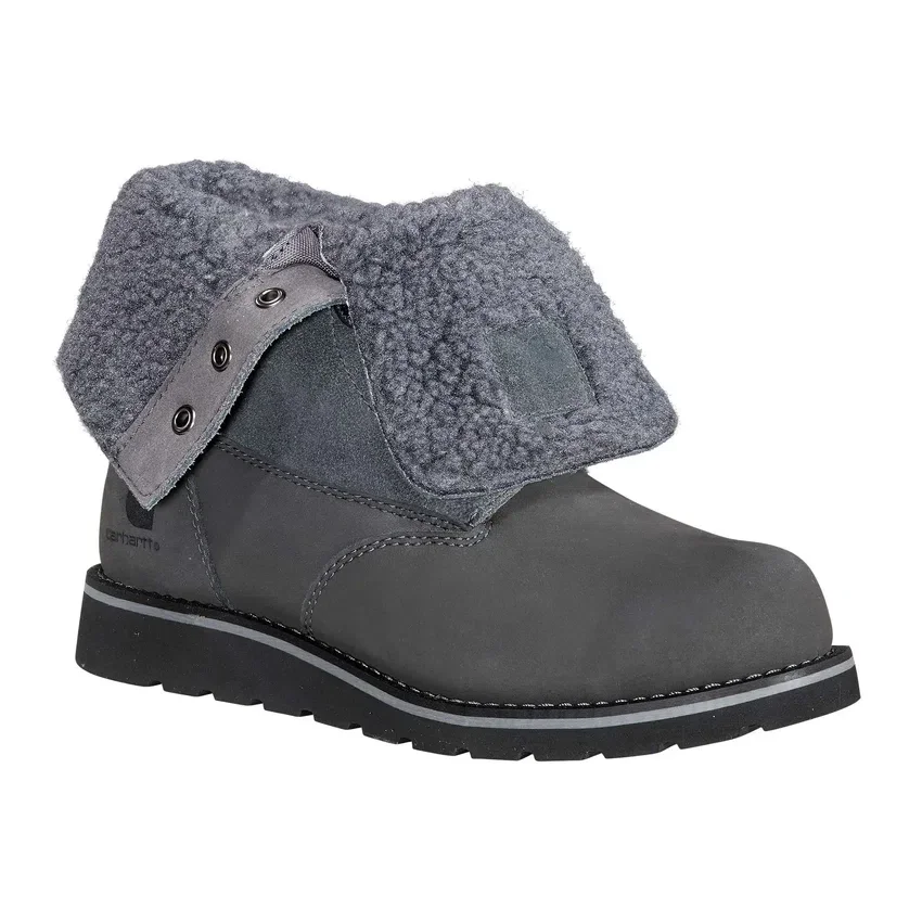 Waterdichte, geïsoleerde winterlaars met schuine hak en omklapbare bovenkant voor dames (8")