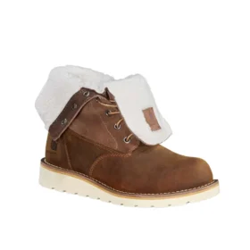 Waterdichte, geïsoleerde winterlaars met schuine hak en omklapbare bovenkant voor dames (8")