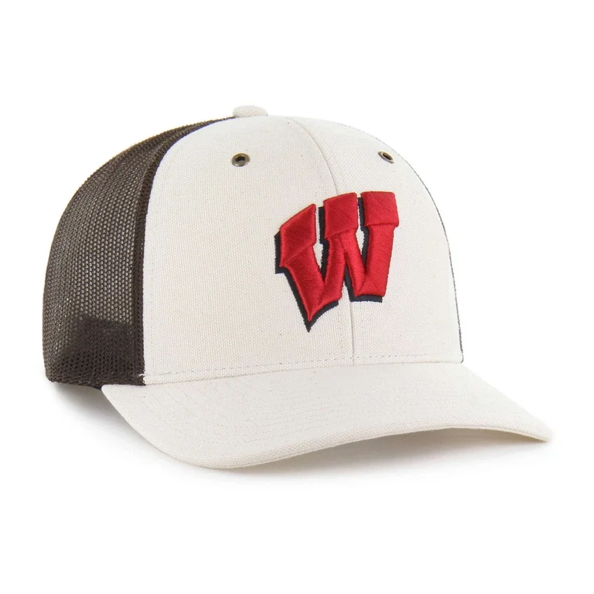 Wisconsin Badgers '47 ongeverfde truckerpet