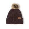 Wollen muts met pompon voor dames