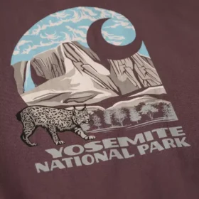 Zwaar overhemd met lange armstukken en Yosemite National Park-afbeelding voor heren